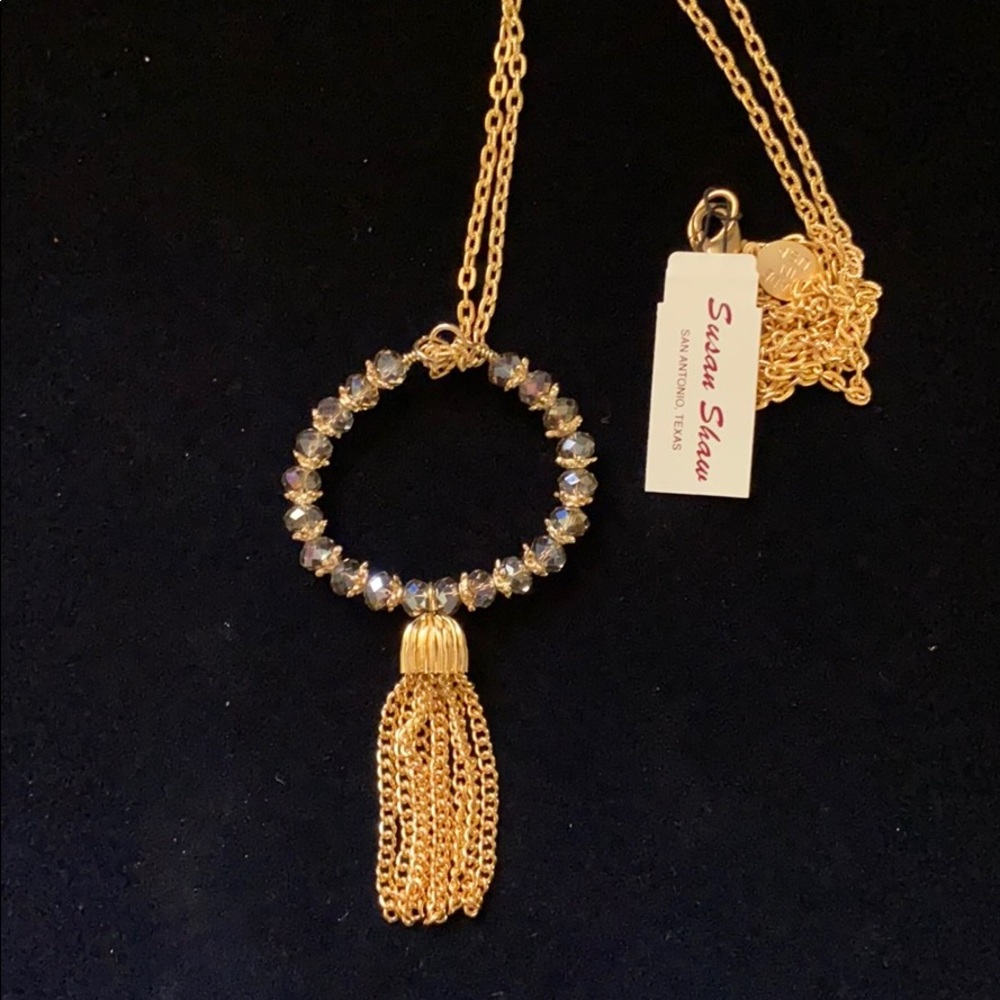 Susan Shaw Long Gold Necklace